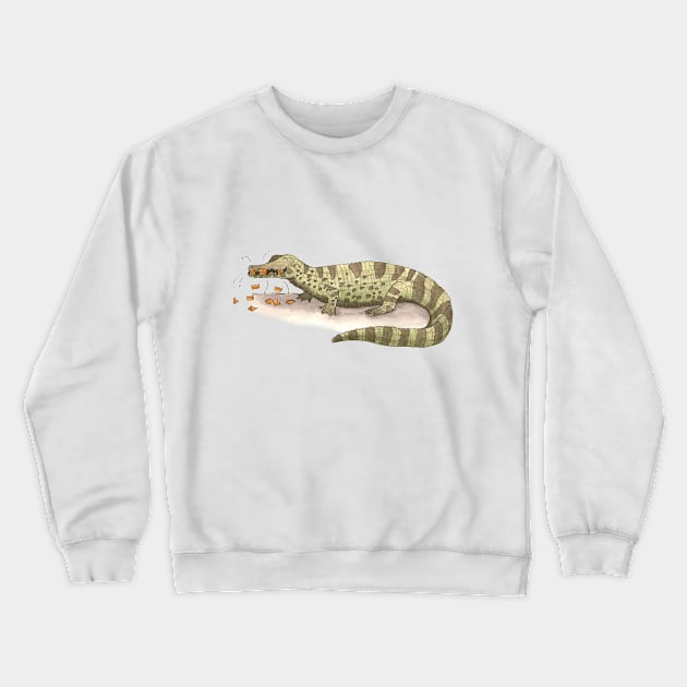 C is for Caiman Crewneck Sweatshirt by thewatercolorwood